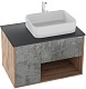 Grossman Мебель для ванной Бруно 80 бетон/веллингтон – картинка-15